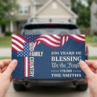 250 Years Of Blessing USA Anniversary - Personalized Bumper Sticker