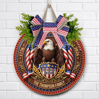 250 Years Of Freedom America Semiquincentennial Eagle Decor - Personalized Wood Sign