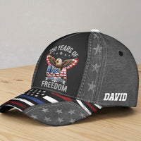 250 Years Of Freedom USA New Version - Personalized Cap