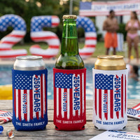 USA 250 Years Celebration - Personalized Can Cooler