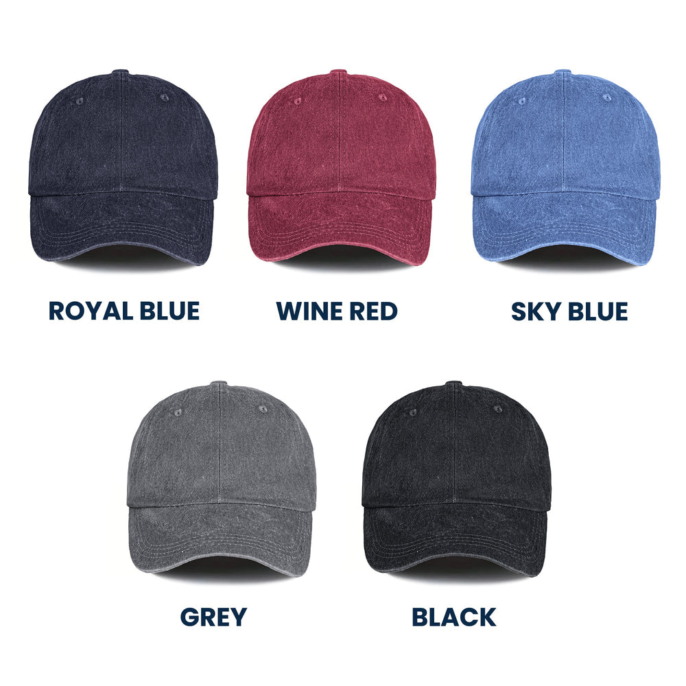 250 Years Of Freedom Faux Pattern - Personalized Distressed Denim Cap