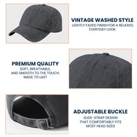 250 Years Of Freedom Faux Pattern - Personalized Distressed Denim Cap