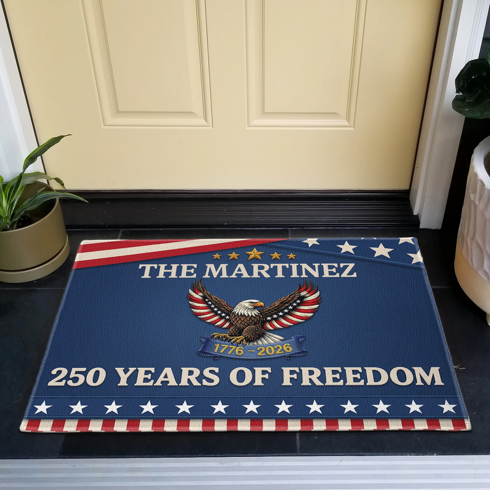 250 Years Of Freedom - Personalized Doormat