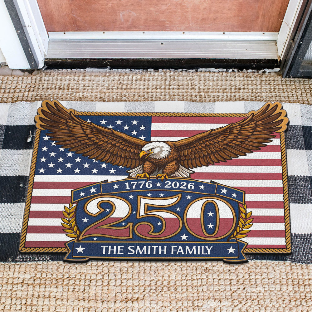 250 Years Of Freedom - Personalized Doormat