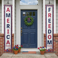 250 Years Of Freedom Usa Patriotic Decor - Personalized Porch Banners