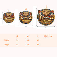 250 Years Of Freedom Faux Pattern - Personalized Wood Sign