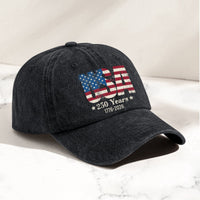 250 Years Of Freedome Since 1776 - Distressed Denim Cap