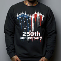 250th Anniversary Jet Fighter Heart USA - Shirt