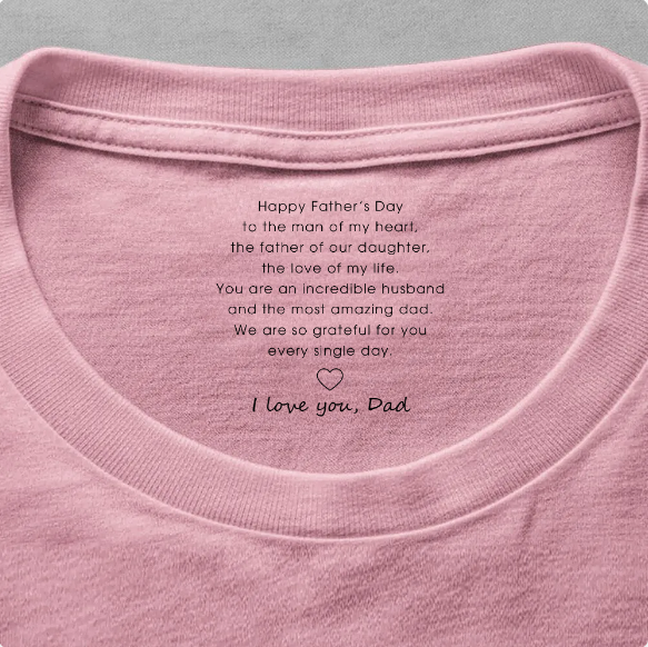 Happy Father's Day To The Man Of My Heart - Personalized Shirt