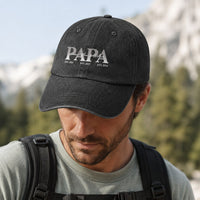 Papa Daddy Dad Kids' Names - Personalized Cap