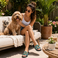 Custom Pet Face Hawaiian - Personalized Sandals | Fun Summer Pet Gift