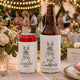 Wedding Can Cooler Favor Custom Pet Photo Sketch Line Art - Personalized Can Cooler | Custom Pet Wedding Favor