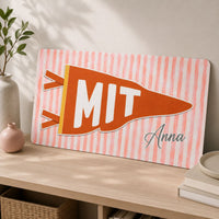 Custom School Pennant Flag - Personalized Desk Mat | Personalized College Spirit Gaming Mouse Pad