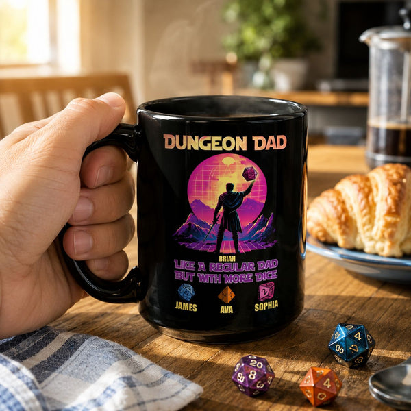 Father's Day Gift Dungeon Dad Like A Regular Dad With More Dice | Funny RPG Dad Gift