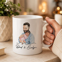 The Moment You Became My Dad Father's Day Gift For New Dad, Husband - Personalized Mug | Custom First Father’s Day Coffee Cup