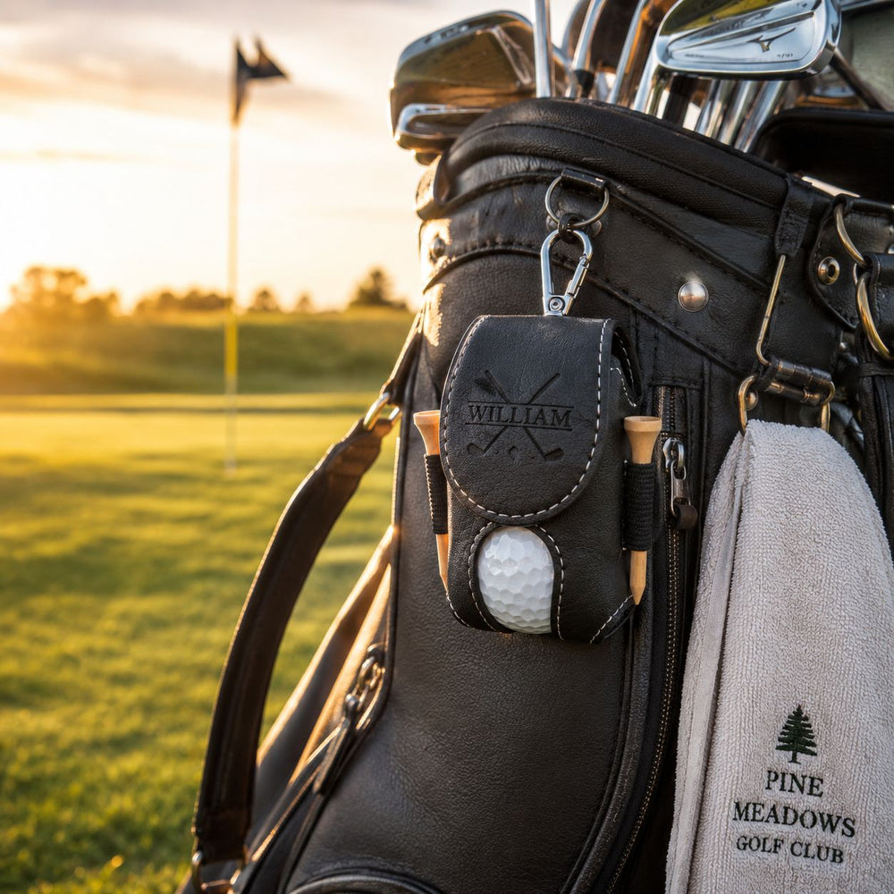 Custom Name Initials Golf Lover - Personalized Golf Ball Holder