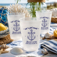 Let's Get Nauti, Party Cup - Personalized Cups | Fun Coastal Party Favor For Bachelorette & Beach Trips
