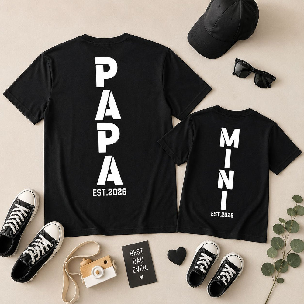 Matching Dad & Kid Birth Year - Personalized Shirt