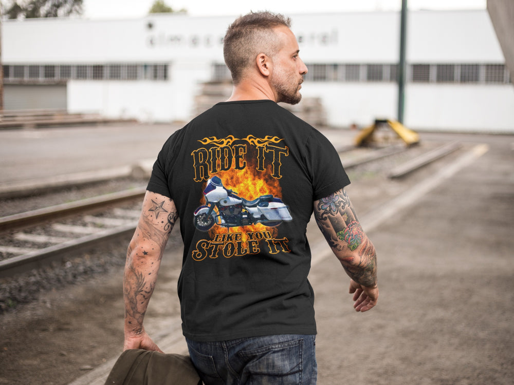 Motorcycle Personalized T-shirt, Biker custom photo t-shirt, gift for bikers Print - PSTG2DTS000014