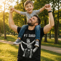 Custom Photo #1 Dad Sketch Line Art - Personalized Shirt