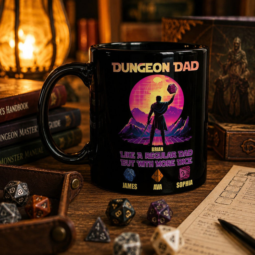 Father's Day Gift Dungeon Dad Like A Regular Dad With More Dice | Funny RPG Dad Gift