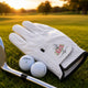 Custom Name And Birth Flower For Golf Lover - Personalized Golf Glove | Unique Floral Golfer Gift