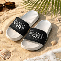 Father's Day, Birthday Gift, Vintage Gift For Him, Dad, Husband, Grandpa - Personalized Sandals