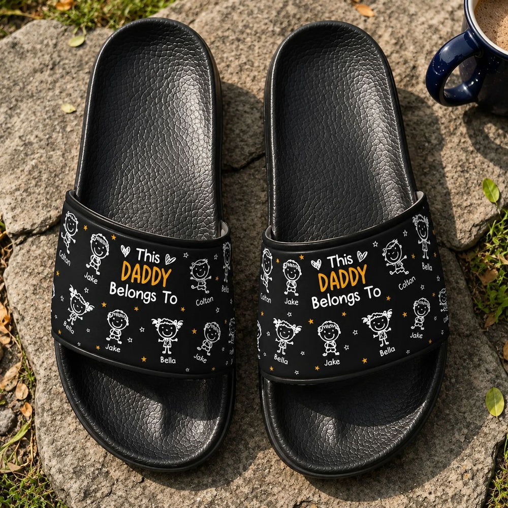 This Daddy Belongs To Doodle Style - Personalized Sandals