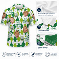 Best Dad By Par Argyle Pattern - Personalized Polo Shirt