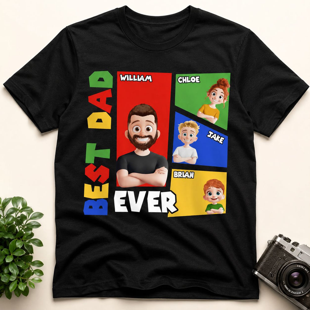 Best Dad Ever Arcade Theme - Personalized Shirt