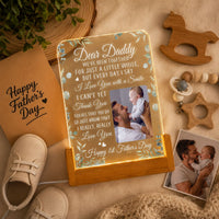First Father's Day Gift, Dear Daddy We've Been Together A Little While - Personalized Night Light