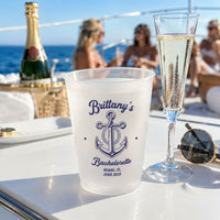 Let's Get Nauti, Party Cup - Personalized Cups | Fun Coastal Party Favor For Bachelorette & Beach Trips
