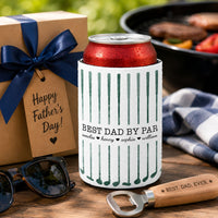 Best Dad By Par Custom Name Golf Dad - Personalized Can Cooler