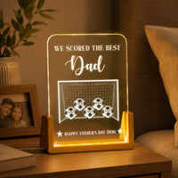 Soccer Dad We Scored The Best Dad Daddy - Personalized Night Light