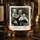 Father's Day Gifts, Custom Vintage Retro Polaroid Photo For Him - Personalized Photo Whiskey Glass | Custom Dad Bar Gift