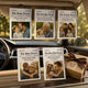 Drive Safe Papa We Love You - The Grandpa Times - Personalized Car Visor Clip | Heartfelt Gift From Grandkids For Grandpa