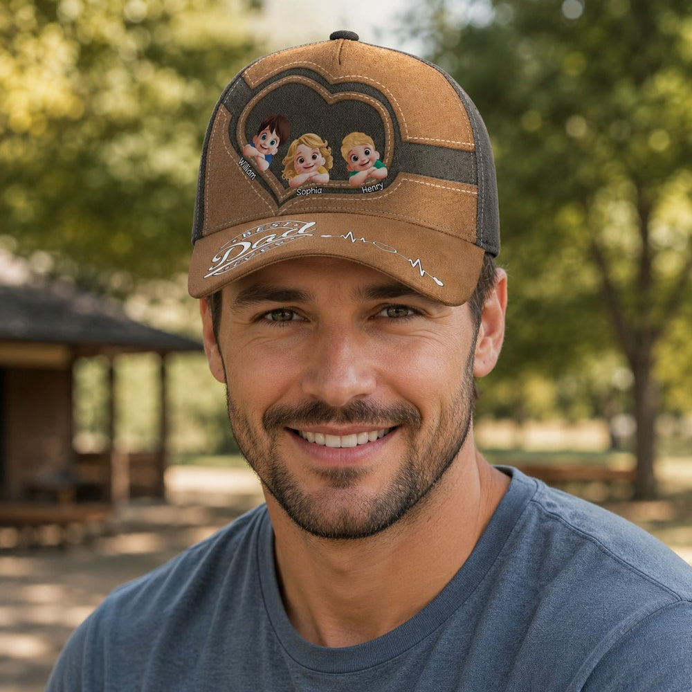 Best Dad Ever Tilting Head 3D - Personalized Cap