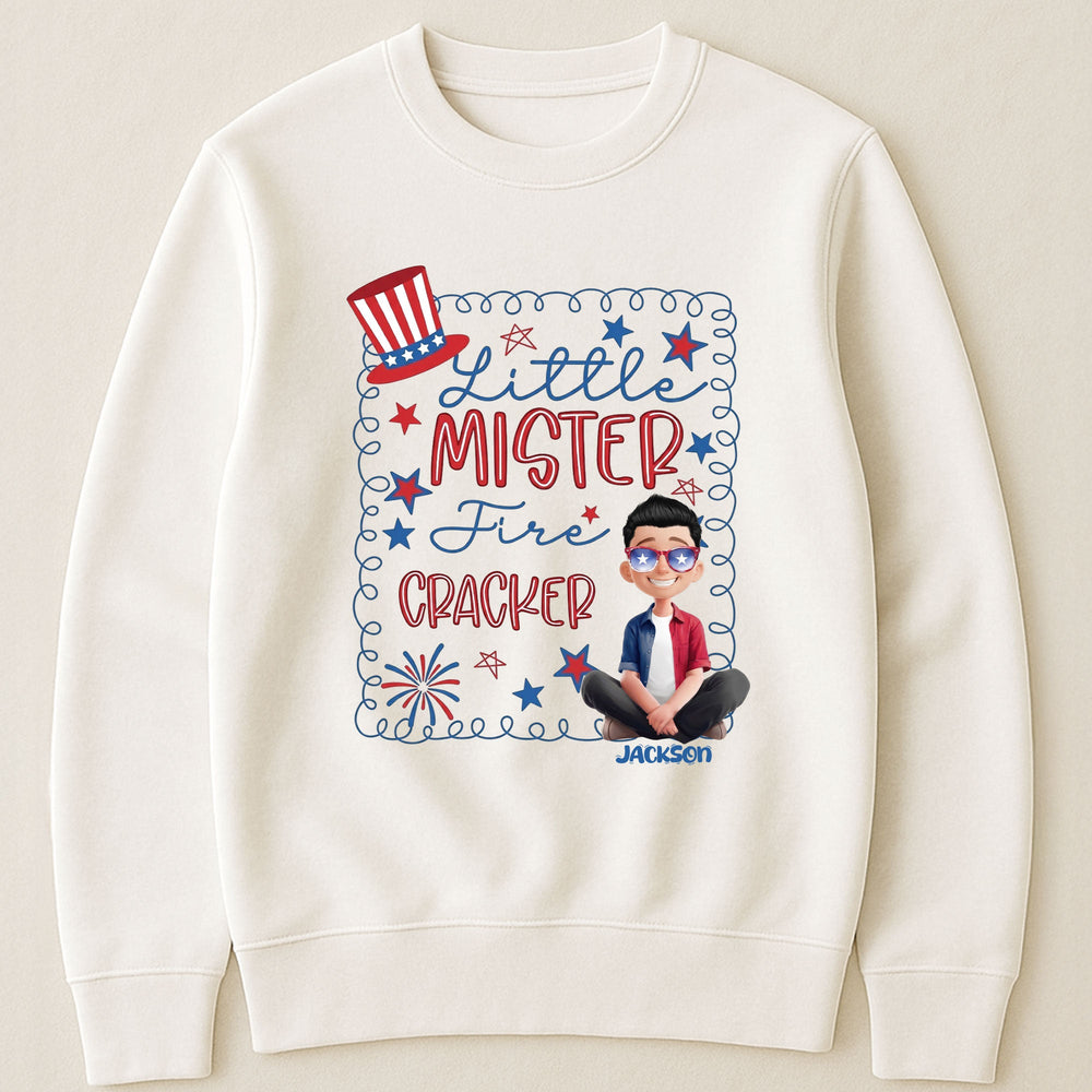 4th Of July Kids Toddler Firecracker - Personalized Shirt