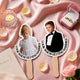 Look Who's Getting Married - Wedding Gifts Favors, Bachelor Party Gift - Personalized Fan | Fun Custom Wedding Party Favor