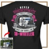 Personalized Big Truck T-Shirt, Semi Truck Custom Photo T-Shirt, Funny Gift for Women Trucker, Truck Driver Gift for Her - PSTN2DTS000030
