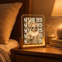 Graduation Senior Vintage Photo - Personalized Night Light | Custom Class Of 2026 LED Memory Lamp