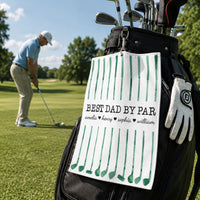 Best Dad By Par Custom Name Golf Dad - Personalized Golf Towel