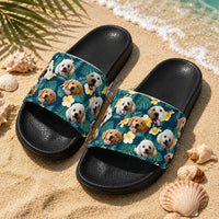 Custom Pet Face Hawaiian - Personalized Sandals | Fun Summer Pet Gift