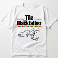 The Black Father Fist Bump Father's Day Gift For Dad, Husband - Personalized Shirt
