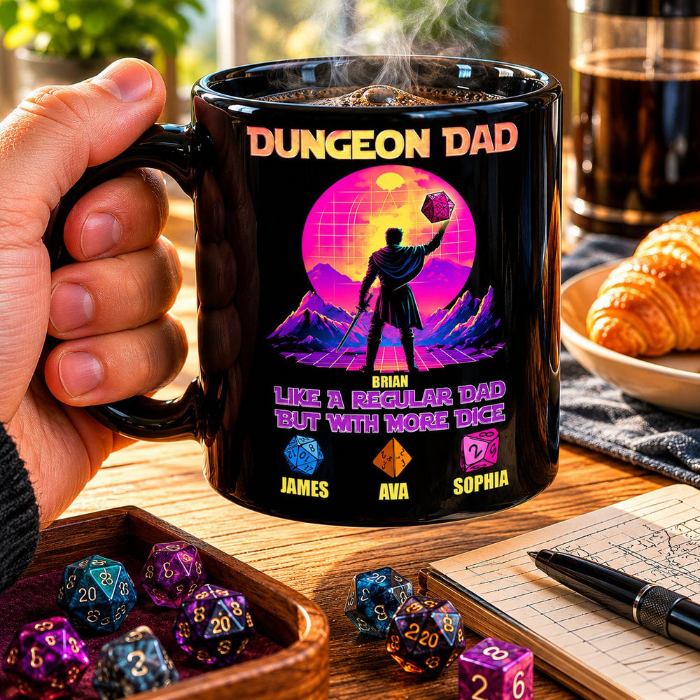 Father's Day Gift Dungeon Dad Like A Regular Dad With More Dice | Funny RPG Dad Gift
