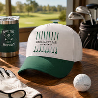 Best Dad By Par Custom Name Golf Dad - Personalized Classic Cap