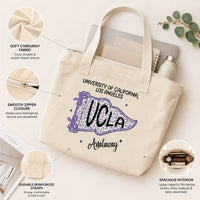 Pennant Flag Custom School Name - Personalized Tote Bag | Cute Back To School Gift For Students