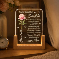 To My Daughter From Mom Dad - Personalized Night Light