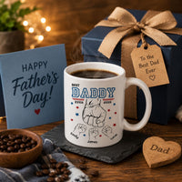 Best Dad Ever New Version - Personalized Mug