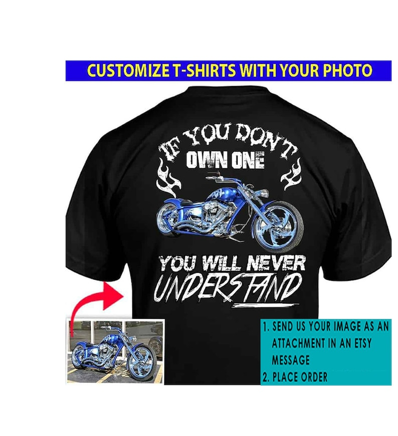 Motorcycle Personalized T-shirt, Cool Gifts For Bikers, Unique Gifts For Motorcycle Lovers - PSLV2DTS000001